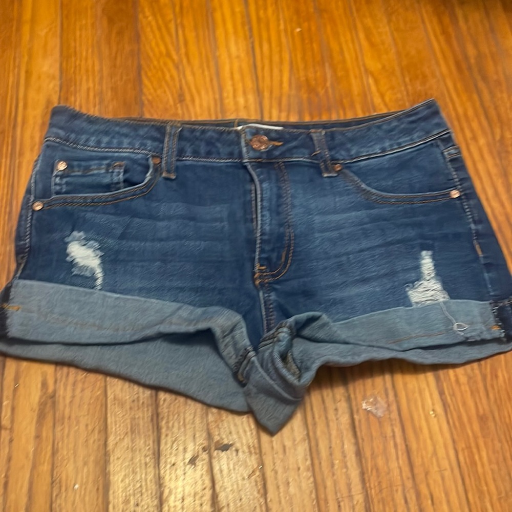 jean shorts, dark blue, size 5/27, brand celebrity pink